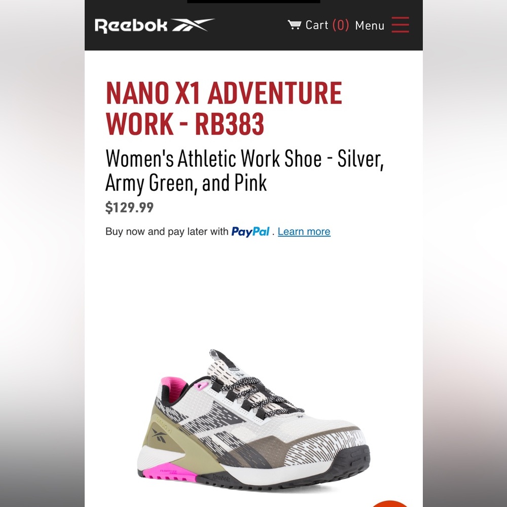 Brand New Reebok Women's Athletic Work Shoe